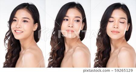 Fashion Asian Woman Tan skin black hair eyes Fashion Asian Woman Tan skin black hair eyes 59265129