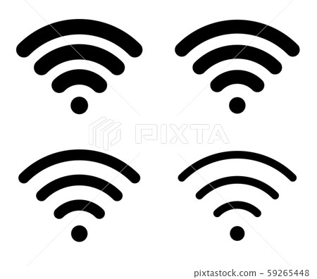 Communication Wi-Fi icon set Communication Wi-Fi icon set 59265448