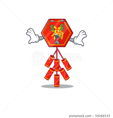 money eye isolated mascot chinese firecracker on cartoon money eye isolated mascot chinese firecracker on cartoon 59266535