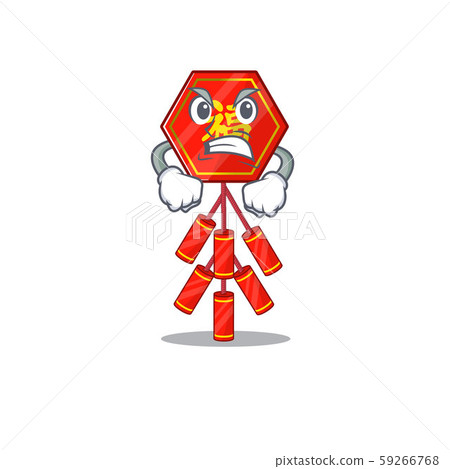 Cute chinese firecracker angry character the smiley Cute chinese firecracker angry character the smiley 59266768