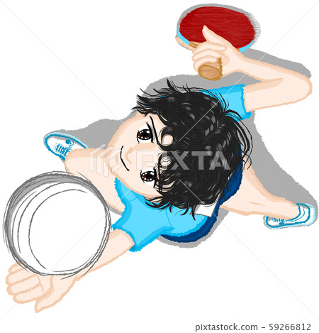 Athlete Hibari-kun Table Tennis Service 1 03 Blue Wear Athlete Hibari-kun Table Tennis Service 1 03 Blue Wear 59266812