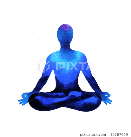 color chakra human lotus pose yoga mind painting color chakra human lotus pose yoga mind painting 59267659