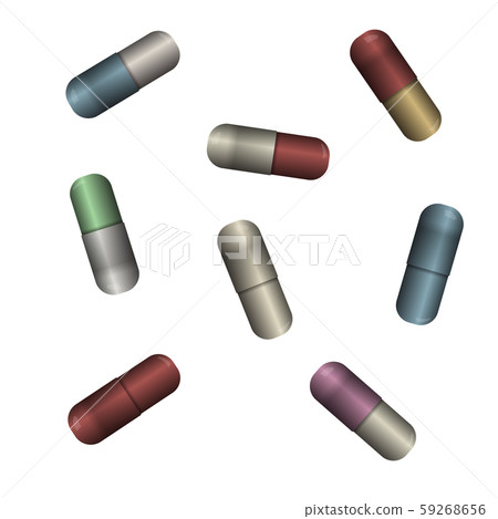 Pill capsules. 59268656