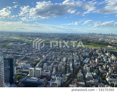 從川崎市中原區武藏小杉望向二子玉川 59270360