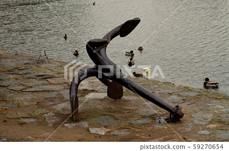 anchor as a monument, attraction for tourists 59270654