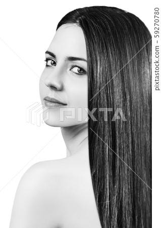 Beautiful young woman with perfect skin. 59270780