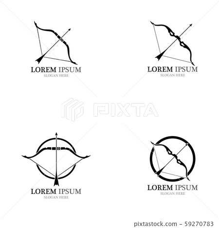 Archer Logo and symbol design inspiration Stock Illustration