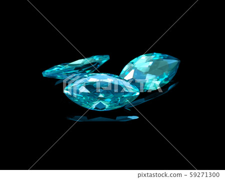 Blue semiprecious stone of marquise shape 59271300