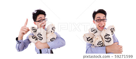 Funny guy isolated on the white background 59271599