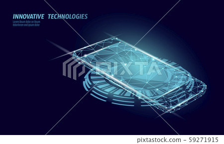 3D realistic inductive charging pad. Smartphone wireless cordless change power station. Modern 3D realistic inductive charging pad. Smartphone wireless cordless change power station. Modern 59271915