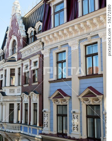Beautifully restored Riga Art Nouveau architecture (Latvia) 59272880