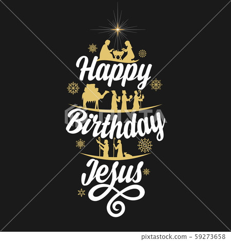 Christmas story. Biblical typography. The shepherds and the wise men go to Bethlehem to worship the King Jesus. Happy Birthday Jesus Christmas story. Biblical typography. The shepherds and the wise men go to Bethlehem to worship the King Jesus. Happy Birthday Jesus 59273658