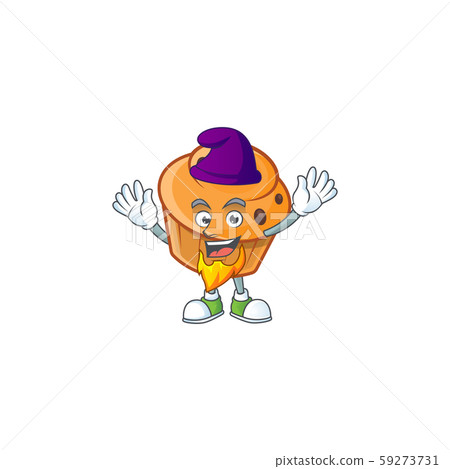Pastry brioche mascot with elf cartoon character Pastry brioche mascot with elf cartoon character 59273731
