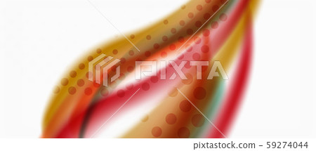 Line wave art illustration on light backdrop. Vector abstract design banner template. Business 59274044