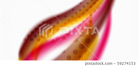 Line wave art illustration on light backdrop. Vector abstract design banner template. Business 59274153