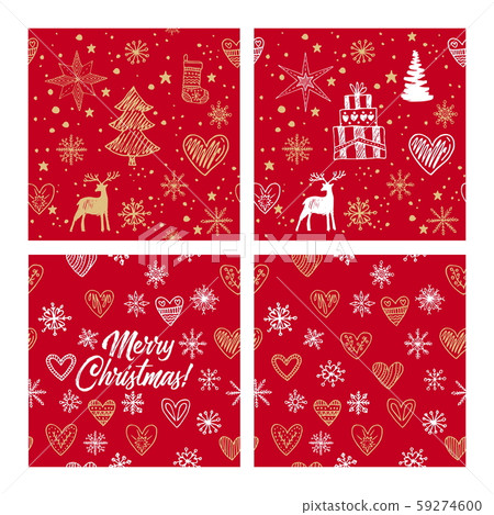 Beautiful seamless Christmas and winter patterns, drawn by hand. Many festive elements and patterns. Vector graphics and illustration. Beautiful seamless Christmas and winter patterns, drawn by hand. Many festive elements and patterns. Vector graphics and illustration. 59274600