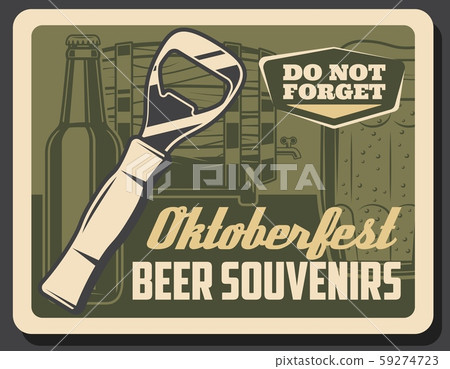 Bottle opener, mug and barrel of beer, oktoberfest Bottle opener, mug and barrel of beer, oktoberfest 59274723