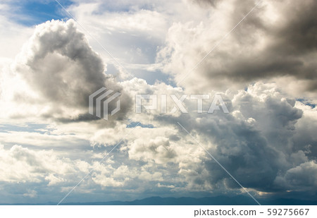 thunder storm sky Rain clouds thunder storm sky Rain clouds 59275667