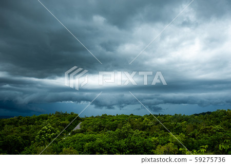 thunder storm sky Rain clouds thunder storm sky Rain clouds 59275736