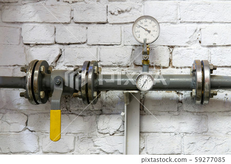 heating pipe with pressure gauge, valve and 59277085