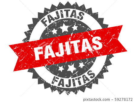 fajitas grunge stamp with red band. fajitas - Stock Illustration ...