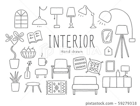內飾和雜貨手繪 內飾和雜貨手繪 59279318