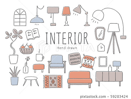 內部和其他手繪顏色 內部和其他手繪顏色 59283424