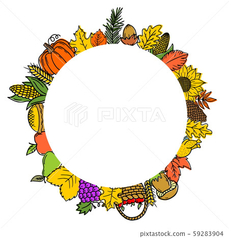 Hand drawn vector illustration - Laurels and wreaths. Design elements for invitations, greeting cards, quotes, blogs, posters and more. 59283904