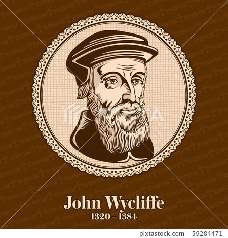 John Wycliffe (1320 – 1384) was an English scholastic philosopher, theologian, Biblical translator, reformer, English priest, and a seminary professor 59284471