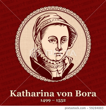Katharina von Bora (1499 – 1552) was the wife of Martin Luther, German reformer and a seminal figure of the Protestant Reformation. Katharina von Bora (1499 – 1552) was the wife of Martin Luther, German reformer and a seminal figure of the Protestant Reformation. 59284883