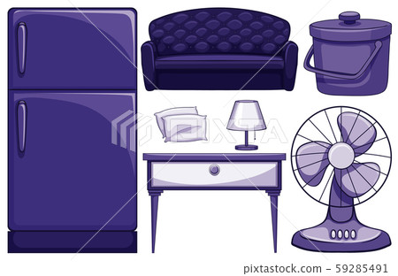 Household furnitures in blue Household furnitures in blue 59285491