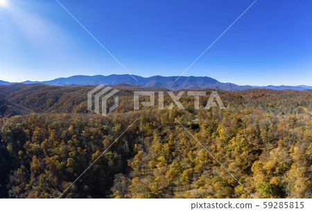 aerial panorama view of 9 images of western north carolina mountains during the Fall aerial panorama view of 9 images of western north carolina mountains during the Fall 59285815