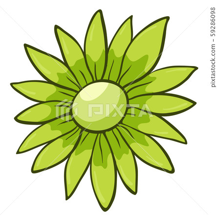 Single flower in green color Single flower in green color 59286098