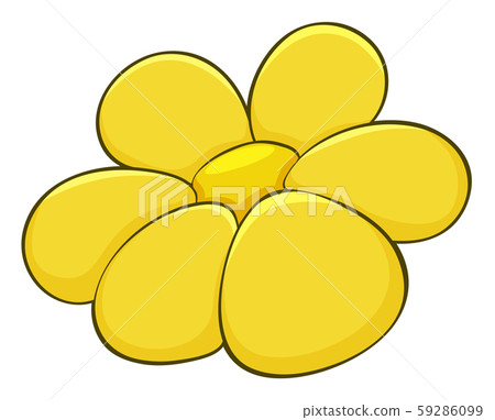 Single flower in yellow color Single flower in yellow color 59286099