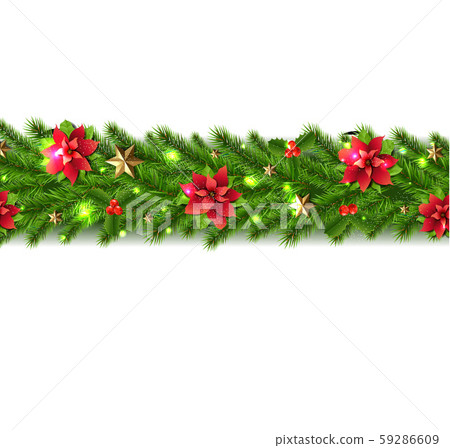 Christmas Garland isolated Transparent Background Christmas Garland isolated Transparent Background 59286609