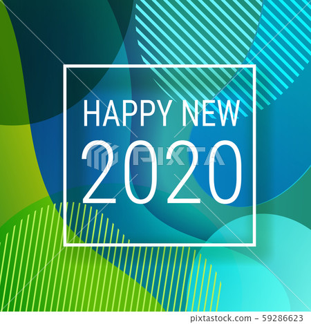 Happy new 2020. Eps10 vector design template Happy new 2020. Eps10 vector design template 59286623
