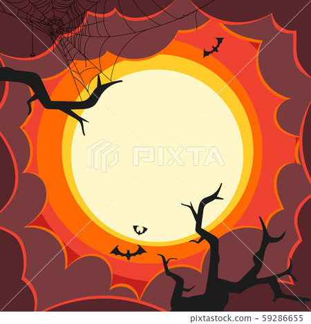 Halloween vector illustration with copy space Halloween vector illustration with copy space 59286655