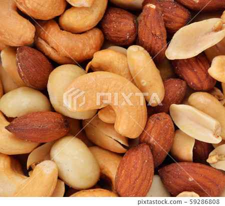 Background texture of assorted mixed nuts Background texture of assorted mixed nuts 59286808
