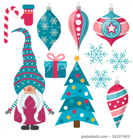 Beautiful flat design Christmas collection Beautiful flat design Christmas collection 59287403