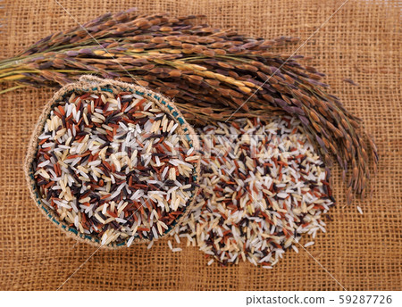 rice berry organic rice on white background rice berry organic rice on white background 59287726
