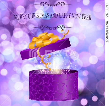 Christmas vector background with open gift box Christmas vector background with open gift box 59288199