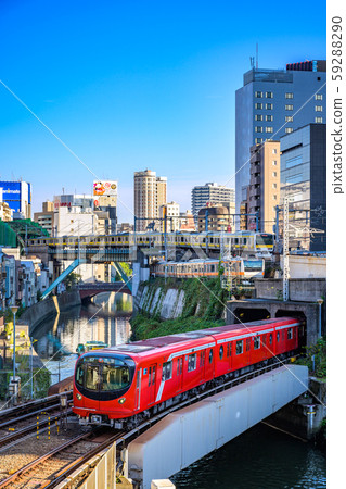 Ochanomizu Railway Scene from the St. Bridge near Chuo Line, Sobu Line and Marunouchi Line 59288290