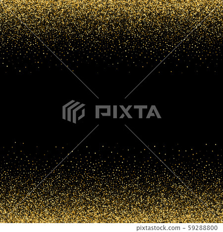 Sparkling glitter border, frame. Vector gold decoration. For wedding invitations, party posters Sparkling glitter border, frame. Vector gold decoration. For wedding invitations, party posters 59288800