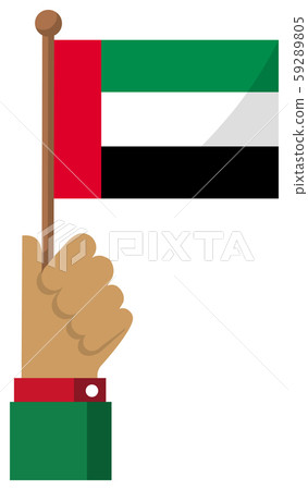 National Flag Illustration (Patriotism / Event / Celebration / Demo) / UAE / United Arab Emirates 59289805