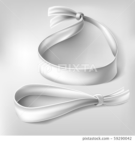 Wristband or cloth bracelets mockup isolated set 59290042