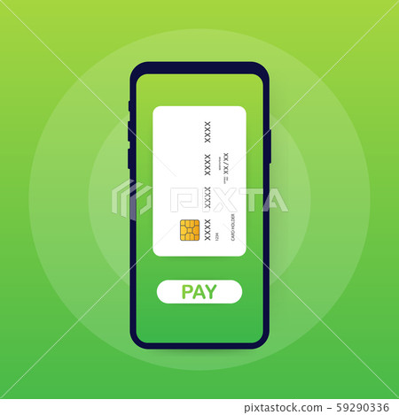 Mobile Payment concept with illustration of 59290336