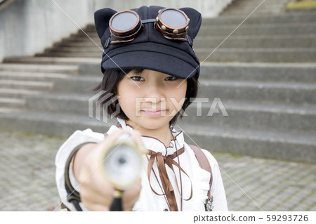 萬聖節角色扮演圖像蒸汽朋克女孩 59293726