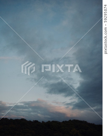 Korean mountains and dark clouds Korean mountains and dark clouds 59295874