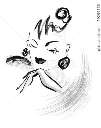 Sumi-e：女人05 59299566