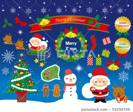 Christmas illustration set 59299709
